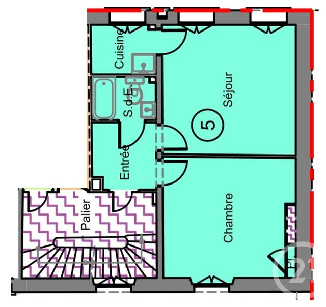 Appartement F2 à vendre - 2 pièces - 35.2 m2 - ST MAUR DES FOSSES - 94 - ILE-DE-FRANCE - Century 21 Adamville