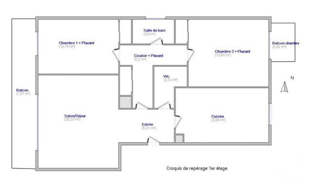 Appartement F3 à vendre - 3 pièces - 71.0 m2 - ST MAUR DES FOSSES - 94 - ILE-DE-FRANCE - Century 21 Adamville
