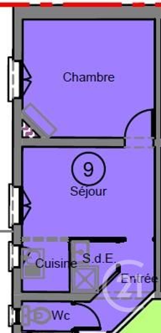 Appartement F2 à vendre - 2 pièces - 28.9 m2 - ST MAUR DES FOSSES - 94 - ILE-DE-FRANCE - Century 21 Adamville